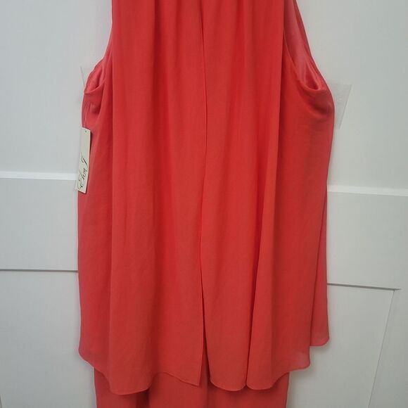 Eliza J. Tiered Halter Flounce Hem Popover Dress, 14 - Picture 9 of 11